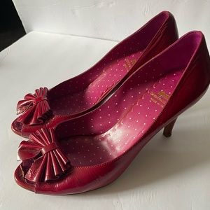 MOSCHINO Heels Pumps Shoes Sz 8-8.5 Vintage 38.5